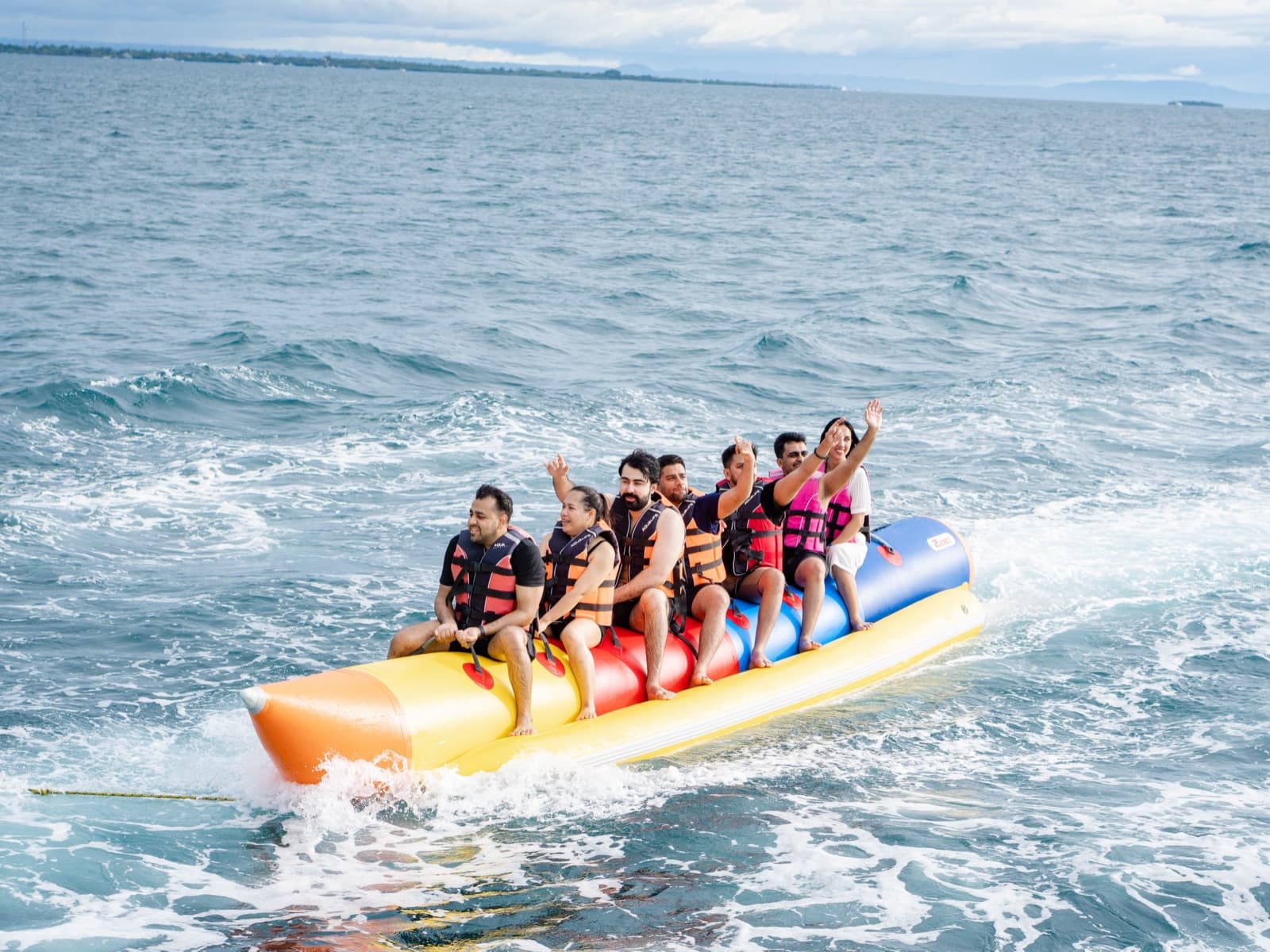 Team banana boat activity