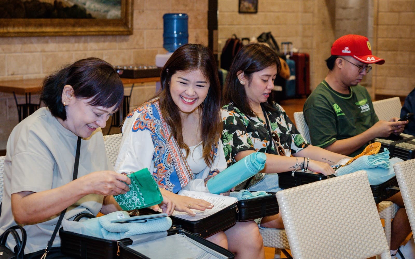 Team bonding at retreat