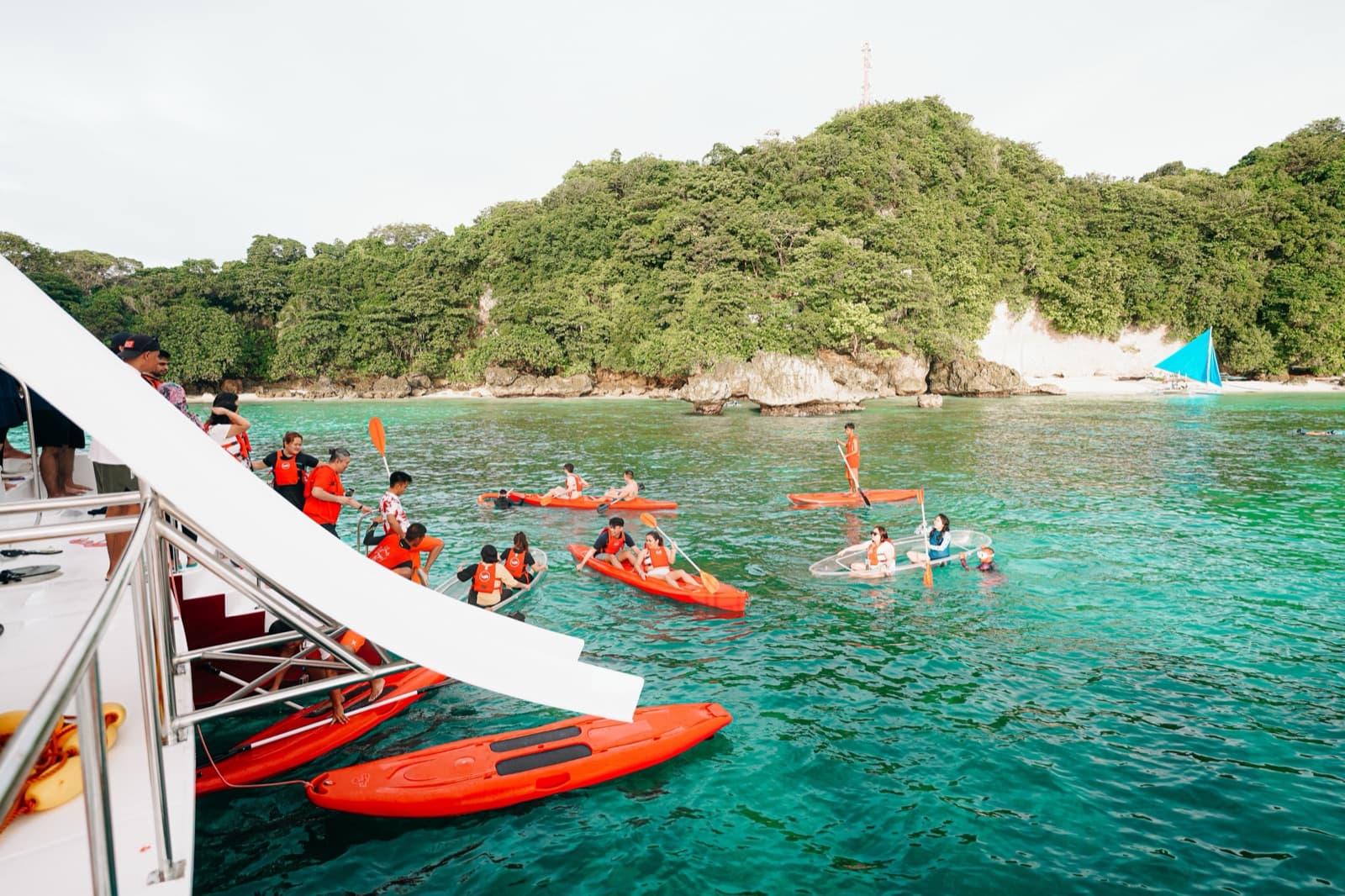 Team retreat — kayaking
